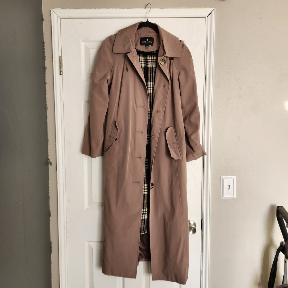 London Fog Gray Trench Coat